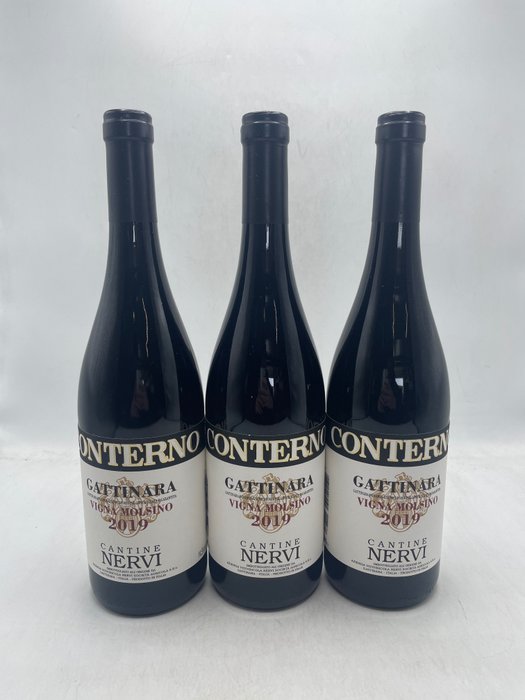 2019 Nervi Conterno Gattinara Vigna Molsino - 皮埃蒙特 DOCG - 3 Bottles (0.75L)