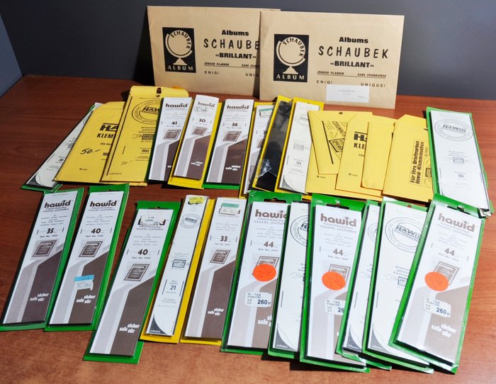 Accessoires  - Partij HAWID klemstroken in nieuwe en geopende verpakkingen in doos
