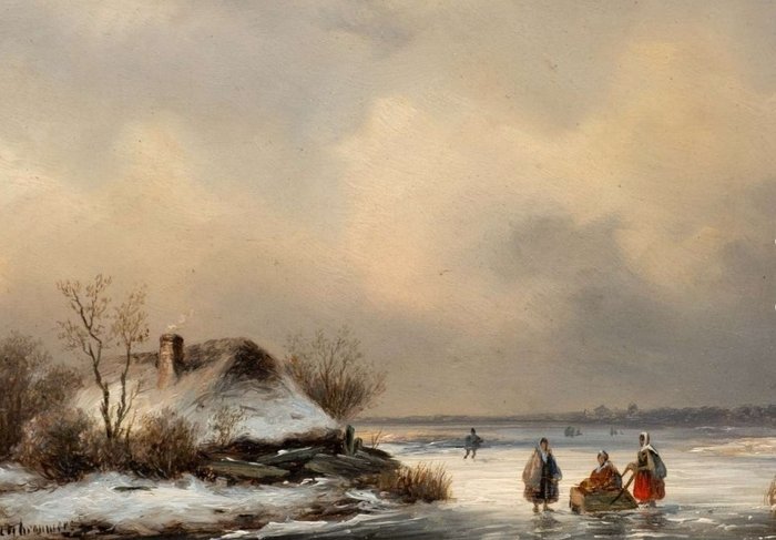 J. F. Hoppenbrouwers (1819-1866) - Op t ijs