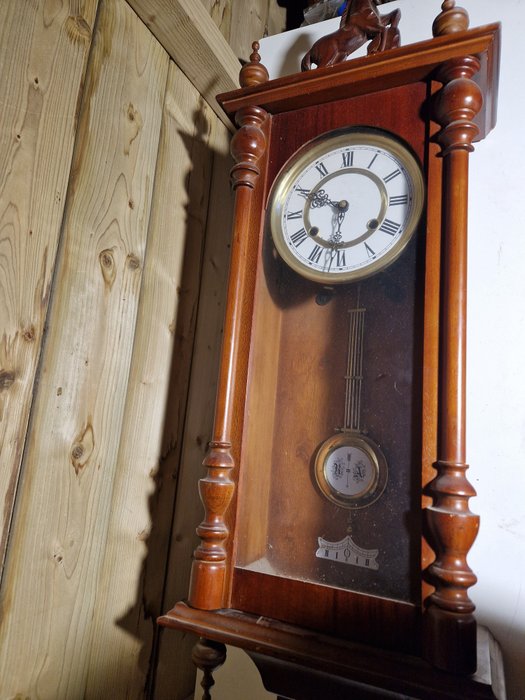 Wall clock - Antique Wall Clock - Wood - 1980-1990