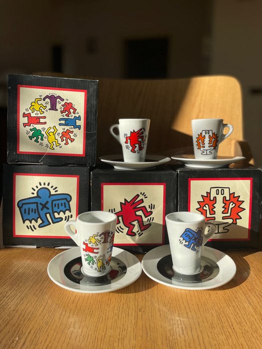 Tognana - KEITH HARING ESTATE - Art NOW Collection Keith Haring - 咖啡杯具組 (4) - 陶瓷