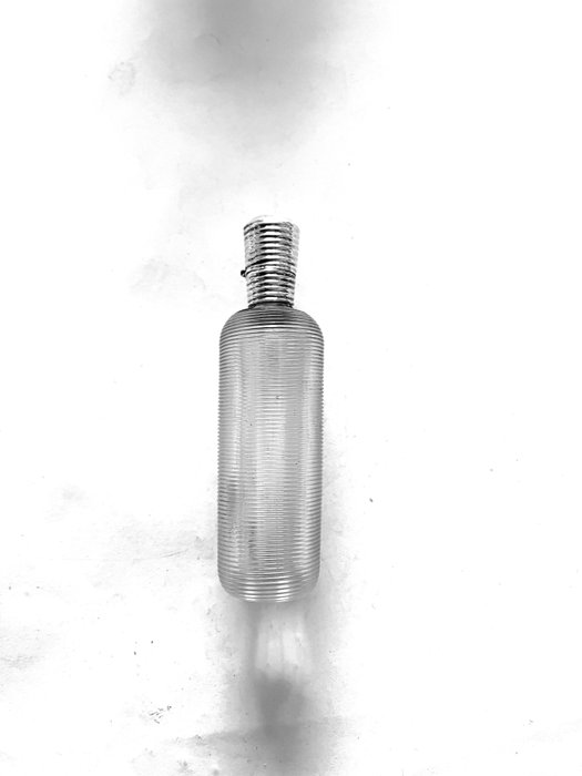 Antieke Hollandse parfumfles Fries draadglas met zilveren dop. - 香水瓶 (1) - .833 銀