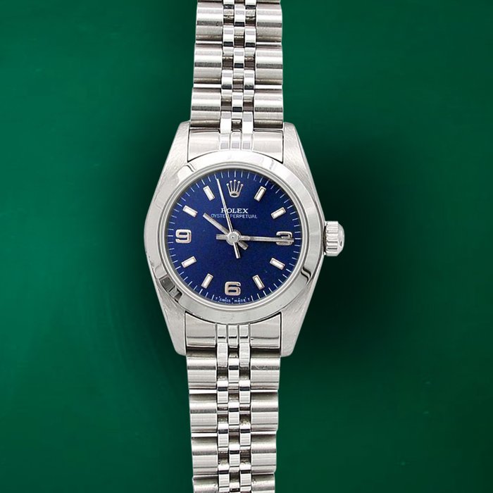 Rolex - Oyster Perpetual 26 'Blue 3-6-9 Dial' - 76080 - Damen - 2000-2010