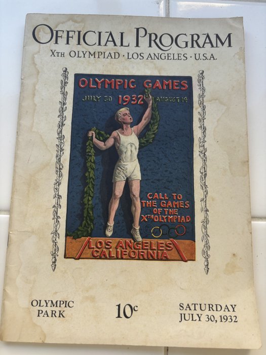 Olympique - Olympic Games - 1932 - Event programme 