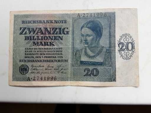 德国. - 20 billionen Mark 1924 - Pick 138