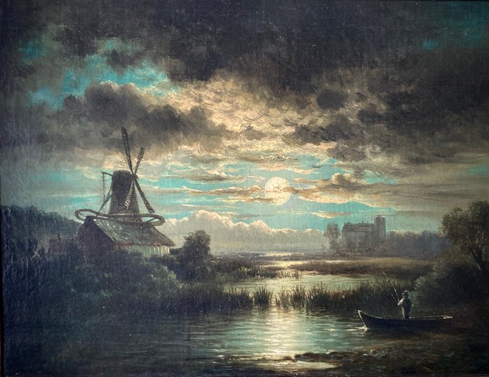 Edward Williams (1781-1855) - Night scene