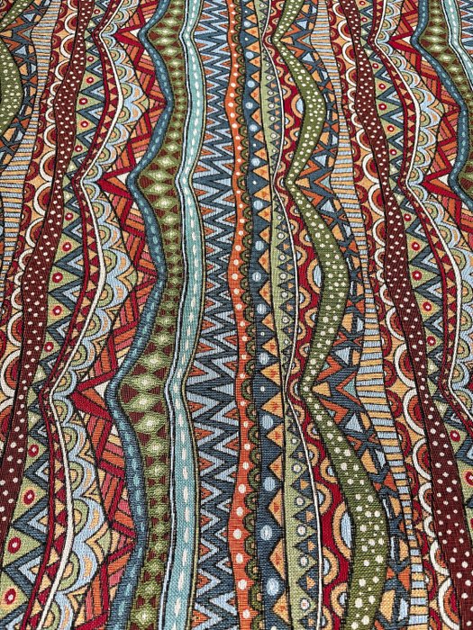 Gobelin Disegno Falcata 02 Multicolor - Tessuto per tappezzeria  - 300 cm - 280 cm
