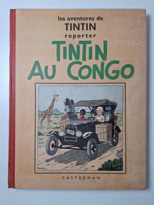 Tintin T2 - Tintin au Congo (A3) - C - N&B - 1 Album - Herdruk - 1937