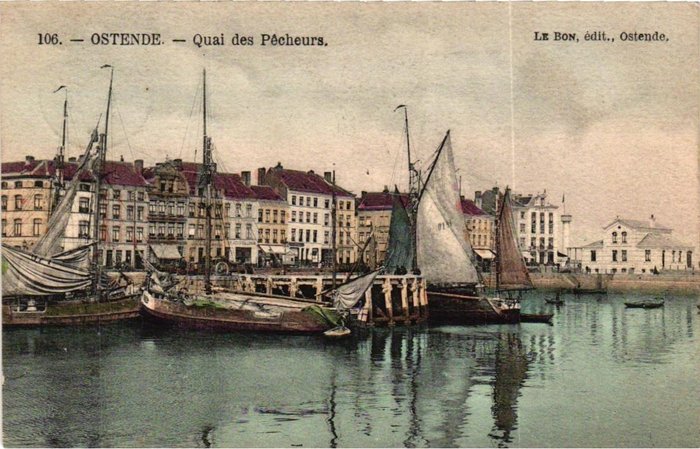Bélgica - Cidades e paisagens, Oostende - mapas melhores - Postal (186) - 1900-1935