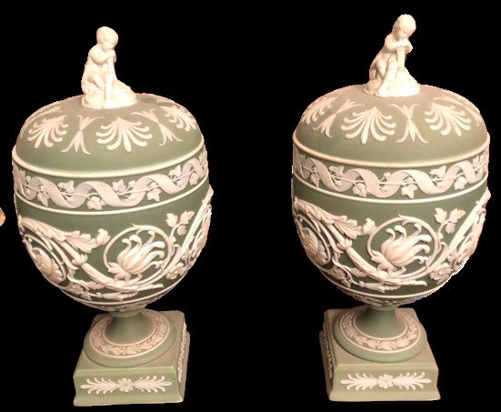 Wedgwood - Urna (2) - Neoclassico - Porcellana