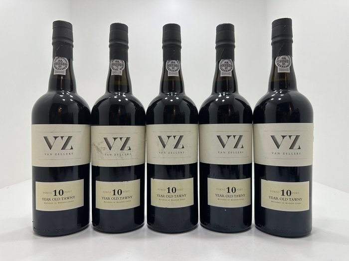 Van Zellers, VZ 10 Year Old Tawny Port - Oporto - 5 Bottles (0.75L)