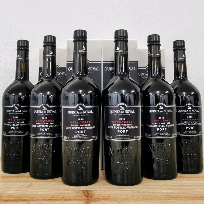 2018 Quinta do Noval Unfiltered - Douro Late Bottled Vintage Port - 6 Botellas (0,75 L)