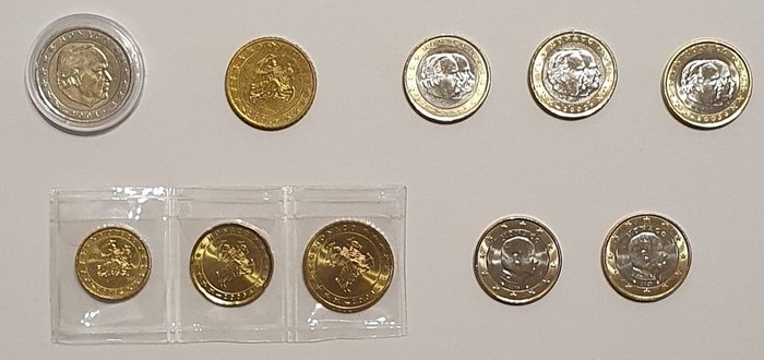 Monaco. 10 Cent - 2 Euro 2001/2021 (10 monete)  (No Reserve Price)