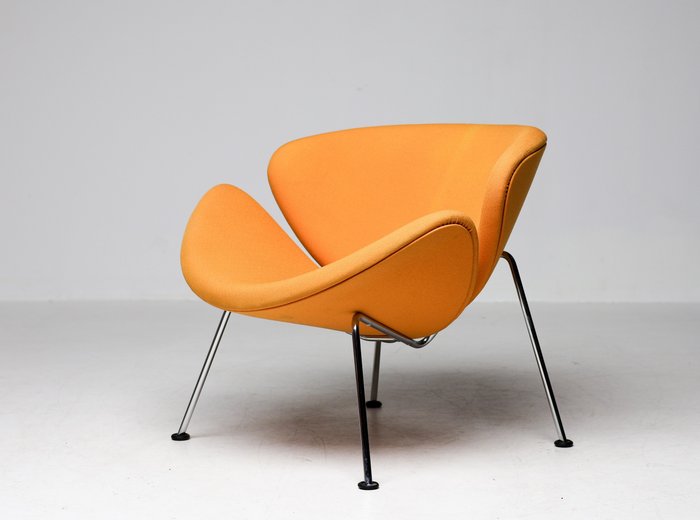 Artifort - Pierre Paulin - 安乐椅 - 橙片F437 - 羊毛