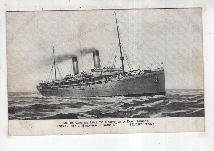 Sammlung von Seeschiffen der Langstreckenseeschifffahrt verschiedener Linien, hauptsächlich Afrika, - Postkarte (101) - 1900-1945