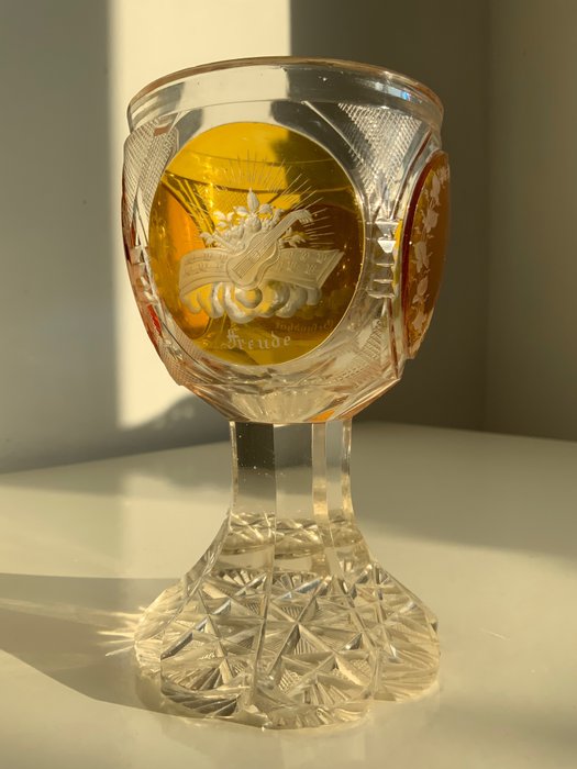 Biedermeier Bohemia - Vase  - Glas