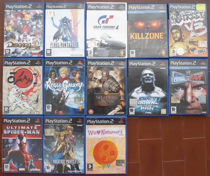 Sony - Playstation 2 - PS2 PAL - Videospiel-Set (13) - In Originalverpackung