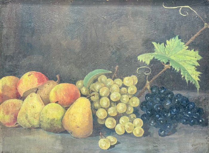 Escuela Española (XIX-XX) - Bodegón de frutas