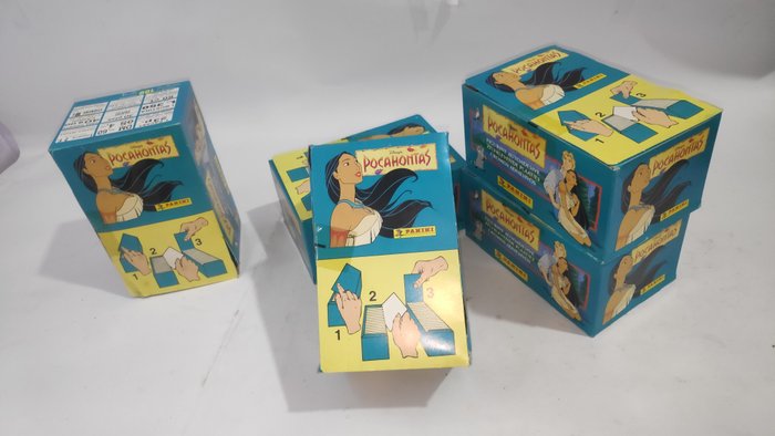 Panini - Pocahantes Walt Disney Panini sticker box  + (12/12 boxes) Case