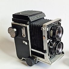 Mamiya C220 with 3.7/80mm lens Twin lens reflex camera (TLR)
