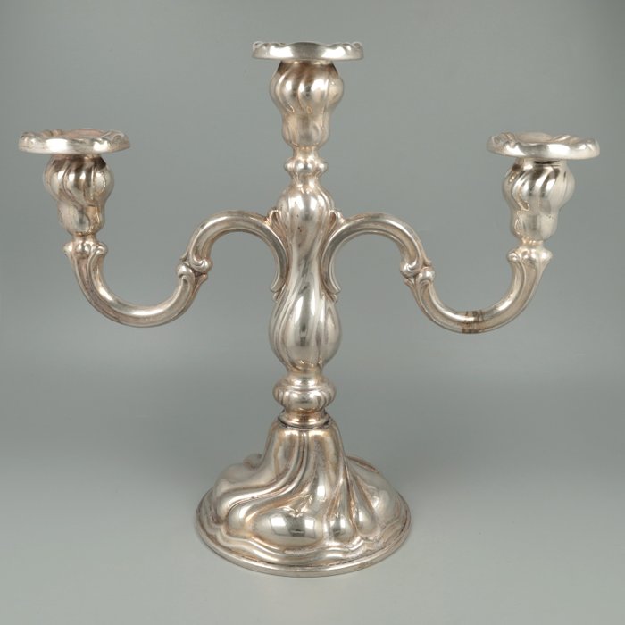 di Cristofalo 3-lichts tafel - Suport de lumânări - .800 argint