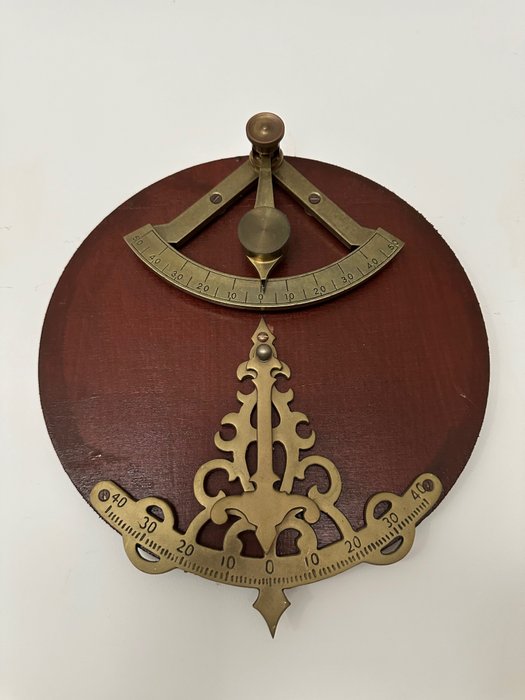 Marine clinometer (2) - Brass, Bronze, Wood - 1980-1990