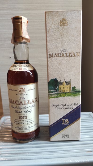 Macallan 1973 18 years old - Original bottling  - b. 1991  - 75 cl