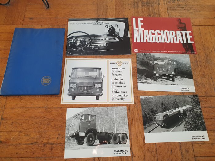 Brochure - Lancia - Lancia Brochure "Le Maggiorate "La nuova Lancia Flavia" Cartellina Originale + Foto