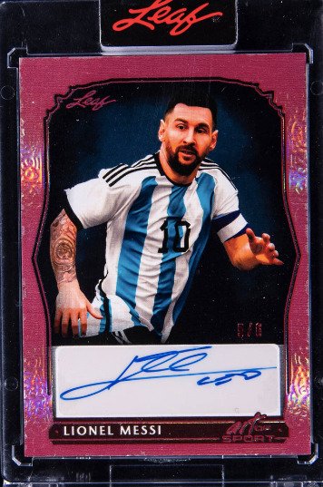 2023 - Leaf - Art of Sport - Lionel Messi - Autograph - Limited Edition /6 - 1 Card
