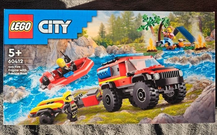 Lego - City - 60412 - MISB - NEW - Terenowy wóz strażacki z łodzią ratunkową