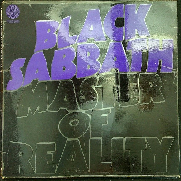 Black Sabbath (UK 1971 1st pressing SWIRL LP) - Master Of Reality (Heavy Metal, Doom Metal) - LP 專輯（單個） - Vertigo Swirl 標籤, 第一批 模壓雷射唱片 - 1971