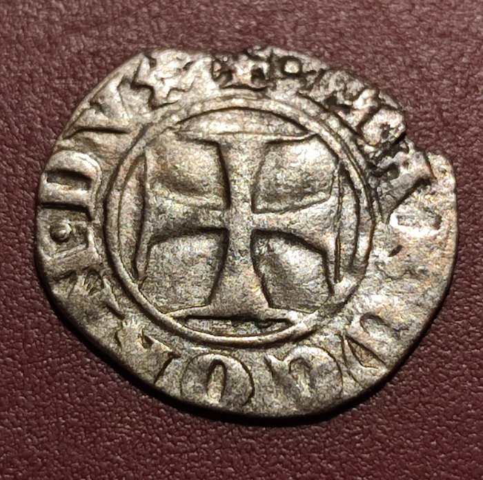 Italia - Genovan tasavalta. Marco Cornaro (1365-1367). 1 Tornesello  (Ei pohjahintaa)