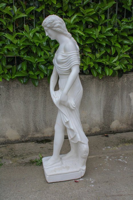 Skulptur, "L'estate" - 102 cm - Weißer Statuenmarmor