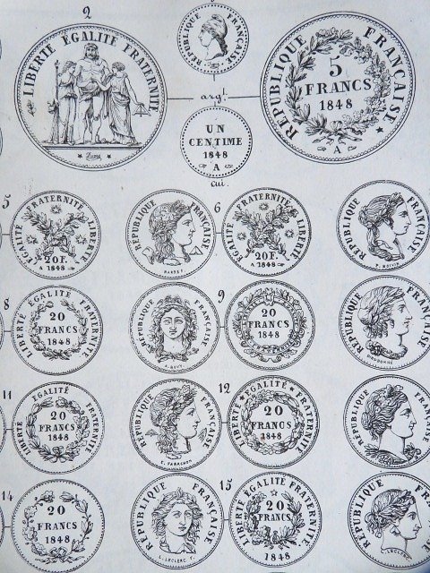 Félicien de Saulcy - Souvenirs Numismatiques de la Révolution de 1848. Recueil complet des Médailles, Monnaies... - 1850