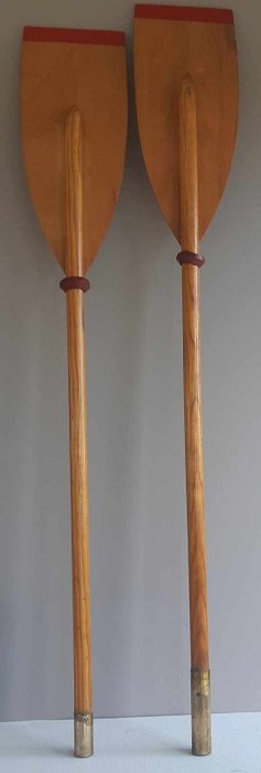 Oars and paddles (2) - Wood - copper