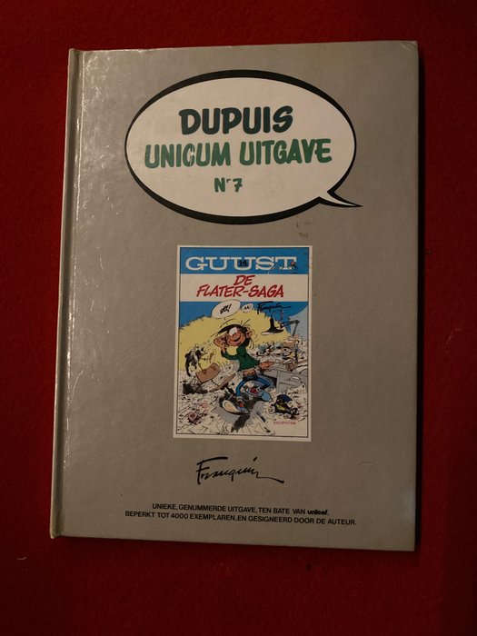 Dupuis unicum 7 - Guust - De Flater saga - gesigneerd - 1 Album - Első kiadás - 1982