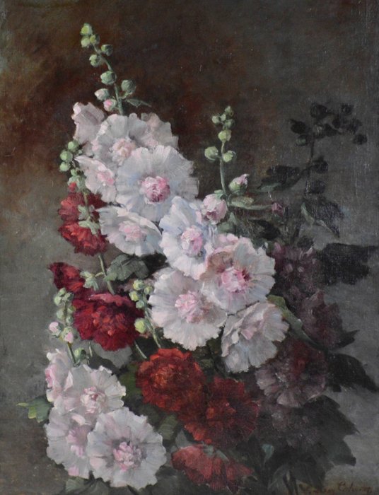 E. Leroy Calmettes (XIX) - Roses Trémière