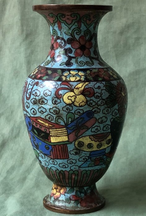 Vase - cloisonné - Chine  (Sans Prix de Réserve)
