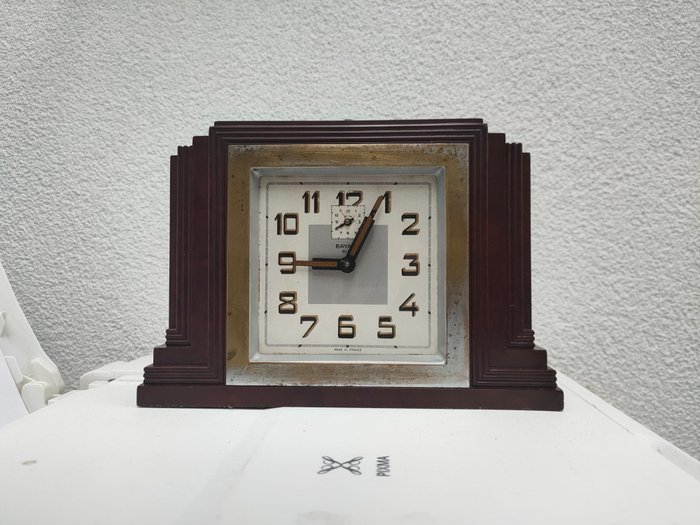 Uhr - Schreibtischuhr, Wecker - Bayard - Art Deco - Bakelit - 1930-1940