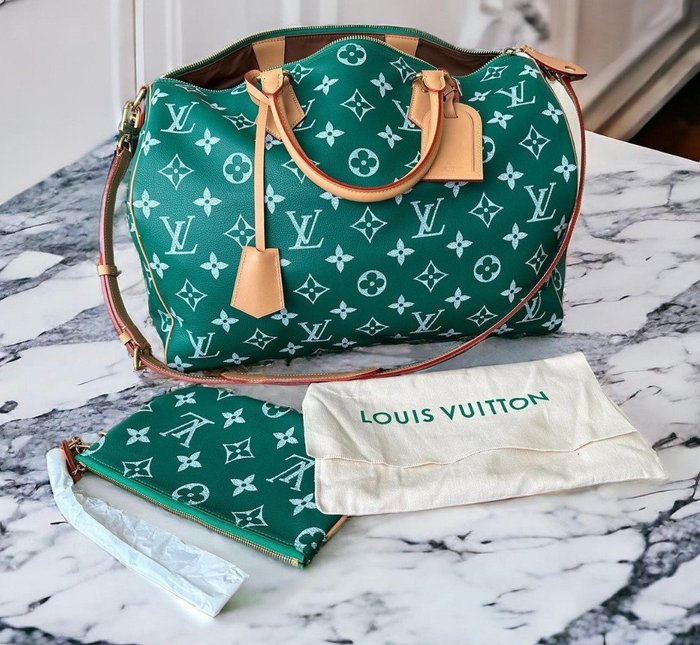Louis Vuitton - Louis Vuitton x Pharrell Williams Speedy P9 Bandoulière 50 Green - 圓筒狀帆布袋