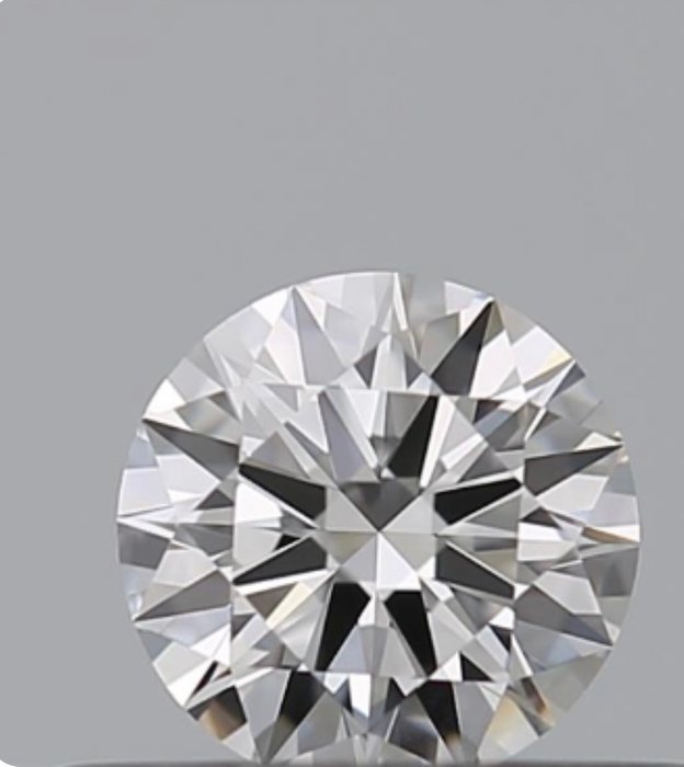 钻石 - 0.31 ct - 圆形, 明亮型 - D (无色) - VVS1 极轻微内含一级, Ex Ex Ex None