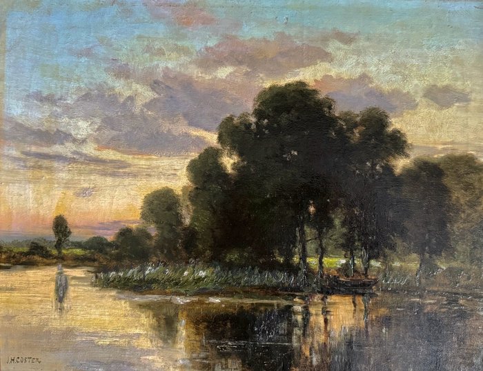 Jan Herman Coster (1846-1920) - Waterlandschap