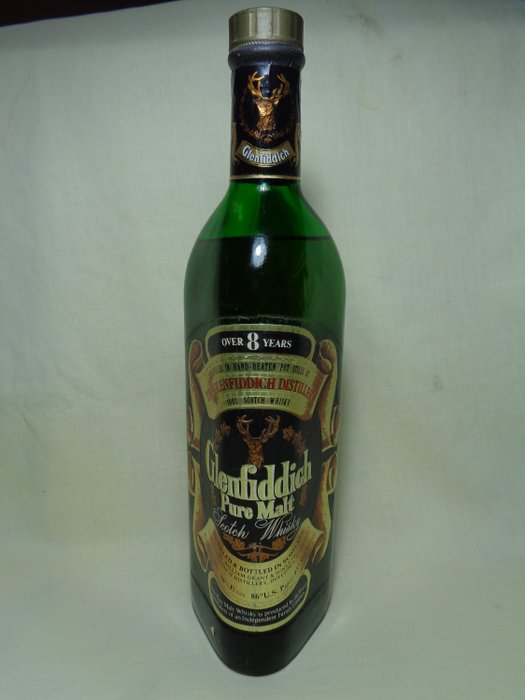 Glenfiddich - Over 8 years old - Original bottling  - b. 1970-talet - 75 cl