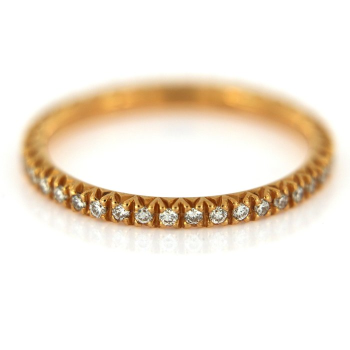 没有保留价 - Zoccai - 戒指 - 18K包金 玫瑰金 钻石 