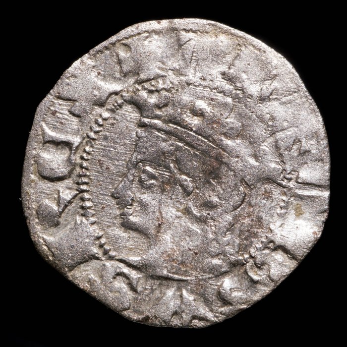 Królestwo Kastylii. Alfonso XI (1312-1350). Cornado Ceca de Coruña (BAU 479), Venera Antigua  (Bez ceny minimalnej
)
