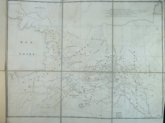 Vakhoucht l'Historien / Marie-Félicité Brosset - Description géographique de la Géorgie par Tsarévitch Wakhoucht. Caucase Pays, 5 cartes - 1842
