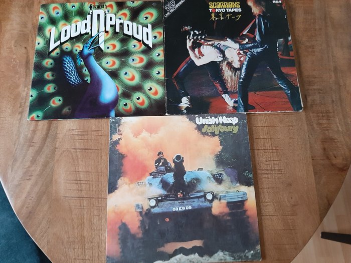 Scorpions, Uriah Heep, Nazareth - Flere titler - Vinylplate - 1973