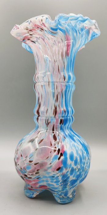 Legras (1839-1916), Clichy - 花瓶 -  舊吹製新藝術風格花瓶“阿爾及利亞”，色彩濃烈 - 於 1889 年左右上市  - 吹製玻璃