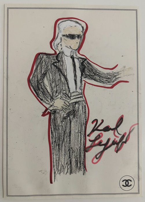 Karl Lagerfeld (1938-2019) - Autoportrait Karl Lagerfeld