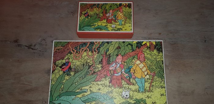 Hergé - Puzzle (1) - Puzzle en bois - Le temple du soleil - Holz